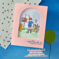 Spellbinders BetterPress Plate - Pooh Birthday / Celebrating Moments