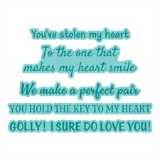 Spellbinders BetterPress Plate & Die Set - Classic Mouse / Love Sentiments