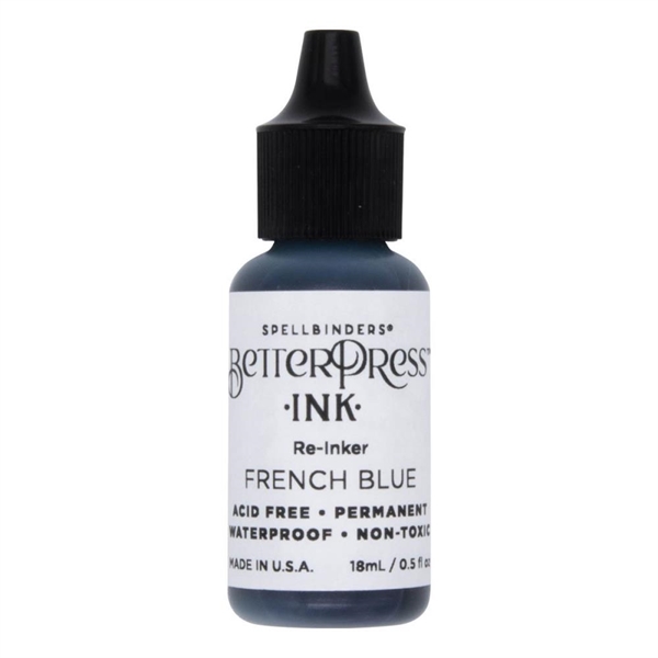 Spellbinders BetterPress Ink - Re-Inker / French Blue