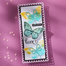 Spellbinders BetterPress Plate & Die Set - Butterfly Silhouettes