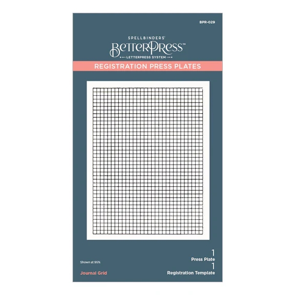 Spellbinders BetterPress Plate - Journal Grid