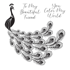 Spellbinders BetterPress Plate - Peacock