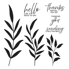 Spellbinders BetterPress Plate - Layered Leaf Prints