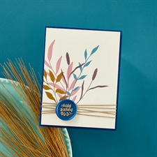 Spellbinders BetterPress Plate - Layered Leaf Prints