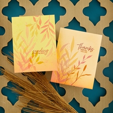 Spellbinders BetterPress Plate - Layered Leaf Prints