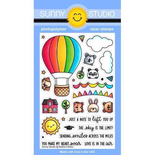 Sunny Studio Stamps - Clear Stamp / Balloon Rides