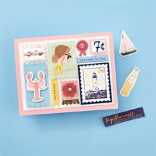Spellbinders Dies - Nested Postage Labels & Tag