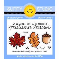 Sunny Studio Stamps - Clear Stamp / Beautiful Autumn