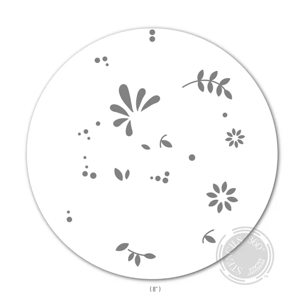 Sunbird Spark Stencils 360°™ - Stencil 8" / Botanical Garden