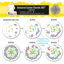 Sunbird Spark Stencils 360°™ - Stencil 8" / Botanical Garden