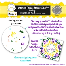 Sunbird Spark Stencils 360°™ - Stencil 8" / Botanical Garden