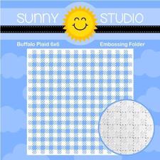 Sunny Studio Embossing Folder - Buffalo Plaid
