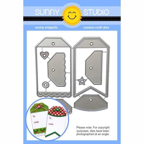 Sunny Studio Stamps - DIES / Build-a-Tag #2 (kantet)
