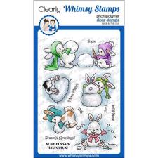 Whimsy Stamps Clear Stamp - Bunny Winter Holiday