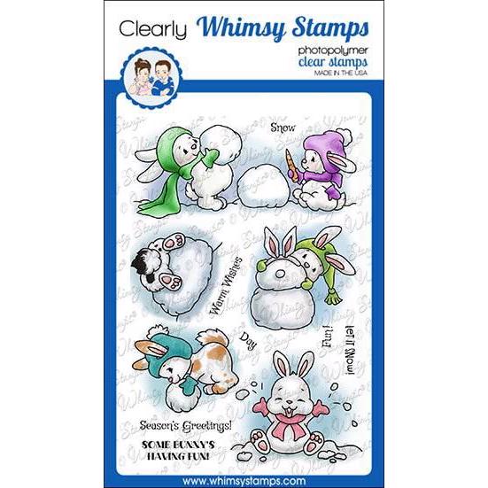Whimsy Stamps Clear Stamp - Bunny Winter Holiday