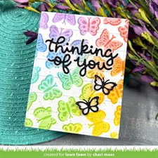 Lawn Fawn Clipping Stencil Set - Butterfly Background