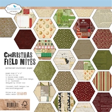 Elizabeth Crafts Paper Pack 12x12" - Christmas Field Notes