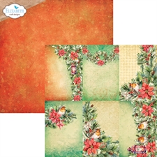 Elizabeth Crafts Paper Pack 12x12" - Festive Holly