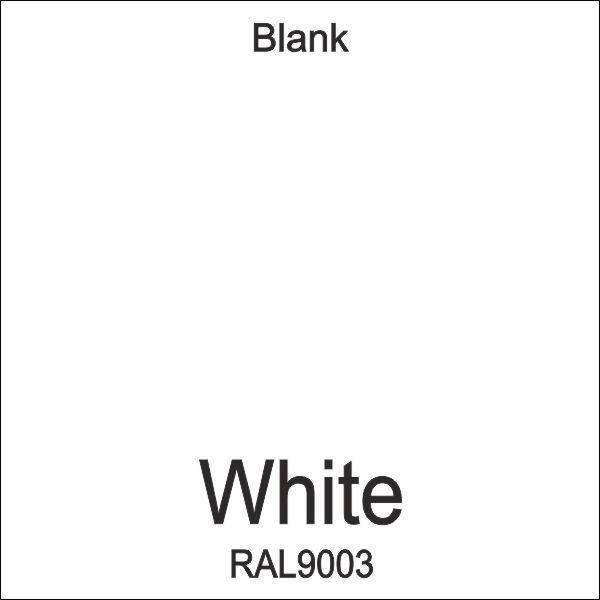 Skiltefolie 30,5x500 cm - Blank / Hvid
