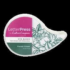 Gemini LetterPress Inkpad - Forest Green