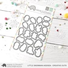 Mama Elephant Creative Cuts - Little Snowman Agenda (dies)