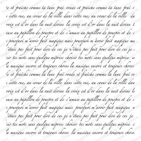 Cover a Card Cling Stamp - French Text