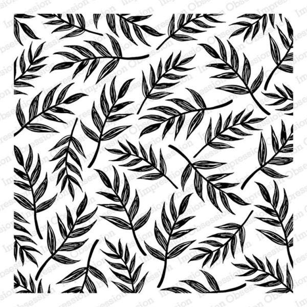 Cover a Card Cling Stamp - Sketched Palm Leaves