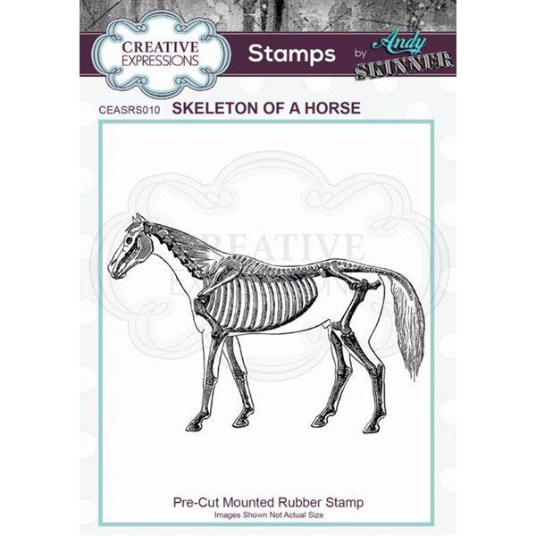 Creative Expressions Cling Stamp - Andy Skinner / Skeleton of a Horse