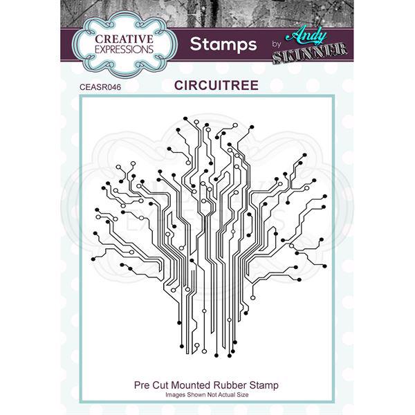 Creative Expressions Cling Stamp - Andy Skinner / Circuit Tree