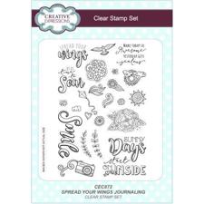 Creative Expressions  Clear Stamp Set - Spread Your Wings Journaling
