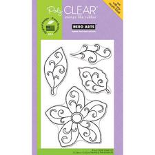 Hero Arts Clear Stamp Set - Flourish Leaves & Flower