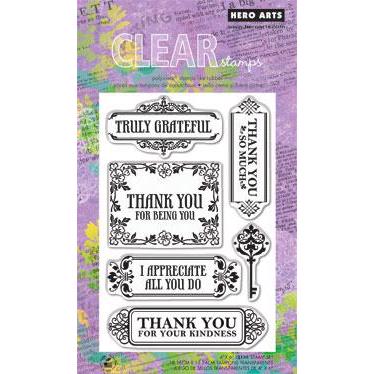 Hero Arts Clear Stamp Set - Truly Grateful