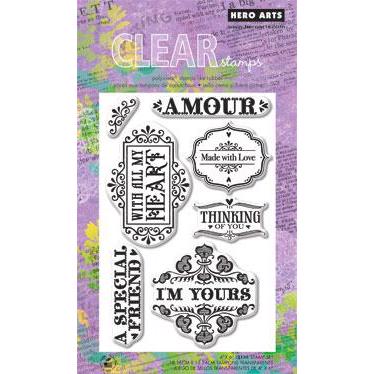 Hero Arts Clear Stamp Set - Amour