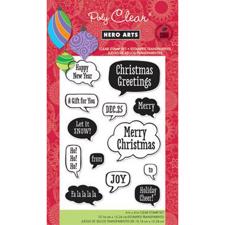 Hero Arts Clear Stamp Set - Holiday Conversation (Holidays 2012)