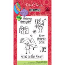 Hero Arts Clear Stamp Set - Bring on the Merry (Holidays 2012)