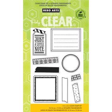 Hero Arts Clear Stamp Set - Tape Your Message