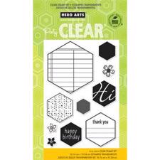 Hero Arts Clear Stamp Set - Clear Hexagons