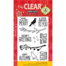 Hero Arts Clear Stamp Set - Bird & Branch Christmas