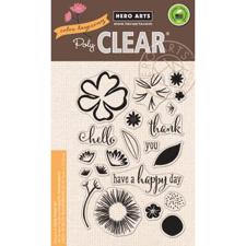 Hero Arts Clear Stamp Set - Color Layering / Happy Day Flowers