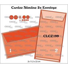 CREAlies Cardzz Die Set - Slimline Envelope 