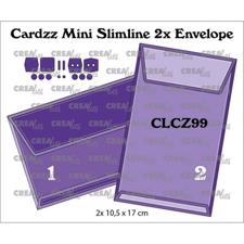 CREAlies Cardzz Die Set - MINI Slimline Envelope 