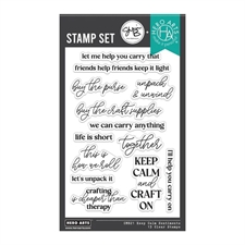 Hero Arts Stamps - We all have Baggage / Keep Calm Sentiments