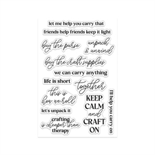 Hero Arts Stamps - We all have Baggage / Keep Calm Sentiments
