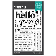 Hero Arts Die & Stamp Bundle - Hello Friend