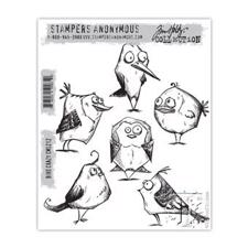 Tim Holtz Cling Rubber Stamp Set -  Bird Crazy