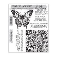 Tim Holtz Cling Rubber Stamp Set - Perspective
