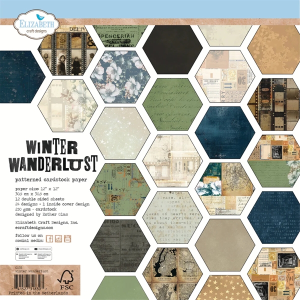 Elizabeth Crafts Paper Pack 12x12" - Winter Wanderlust