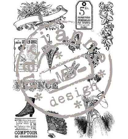 Marianne Design Clearstamp - Victorian Vintage / Victorian Ladies 1