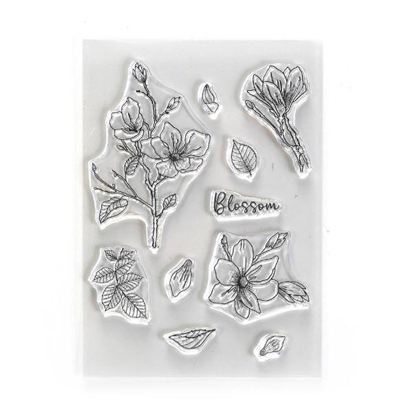 Elizabeth Crafts Clear Stamp - Flower Set A5 / Blossom