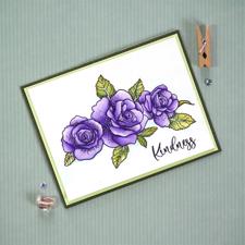 Elizabeth Crafts Clear Stamp - Flower Set A5 / Gratitude